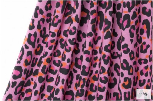 B-WARE !!! - RESTSTÜCK 1,30m !!! - Modal - LalaLeo pink - Lillestoff